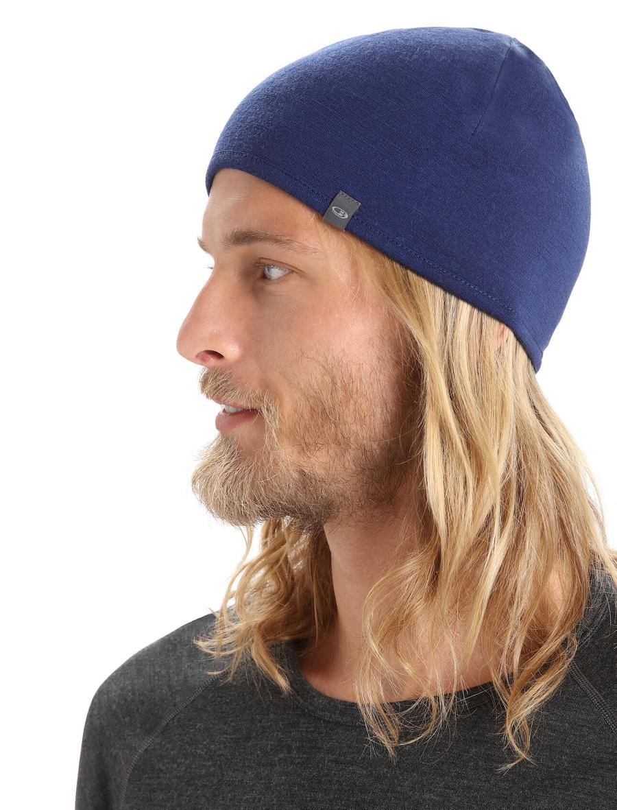 Icebreaker Unisex Merino Pocket Beanie Miesten Hatut Kuninkaallinen Sininen Laivastonsininen | FI 1104RVDW